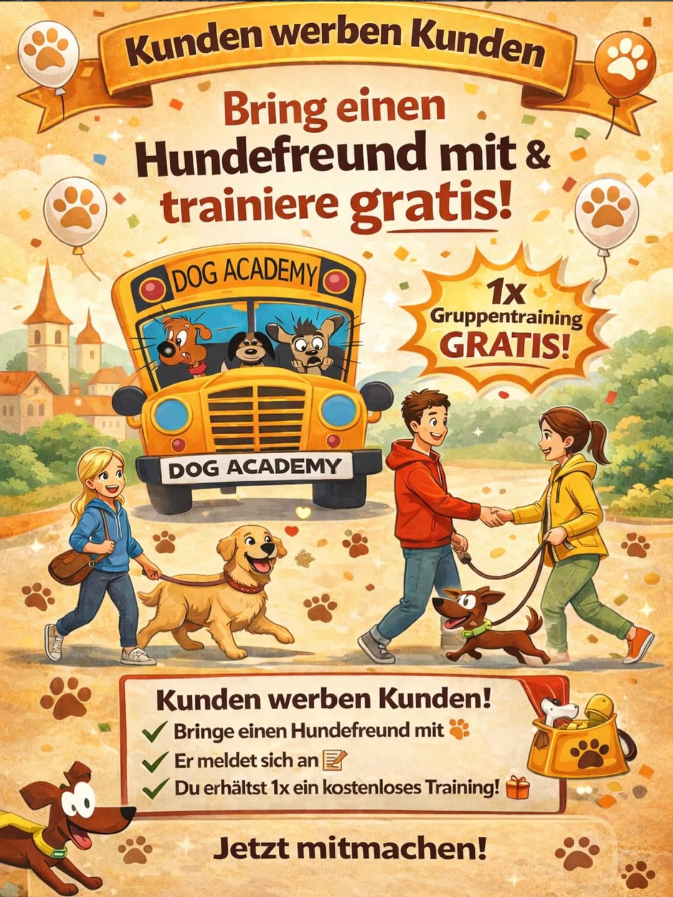 Kunden werben Kunden – bring einen Hundefreund mit